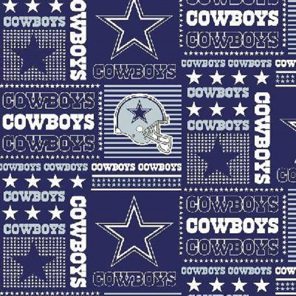 Cowboys Patch Cotton ft6424 Fabric by the Bolt