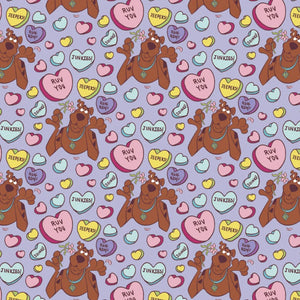 Scooby Doo Ruv You Cotton Fabric- Precut 2 Yards