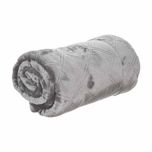 Gray 50" x 60" Embossed Throw Blanket