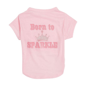 Pet Shirt Size Medium Born to Sparkle