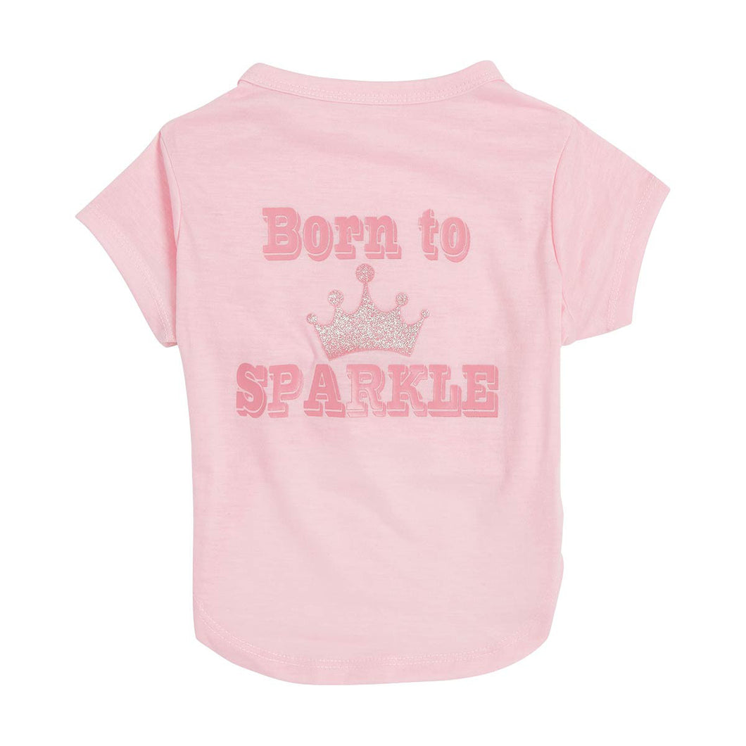 Pet Shirt Size Medium Born to Sparkle