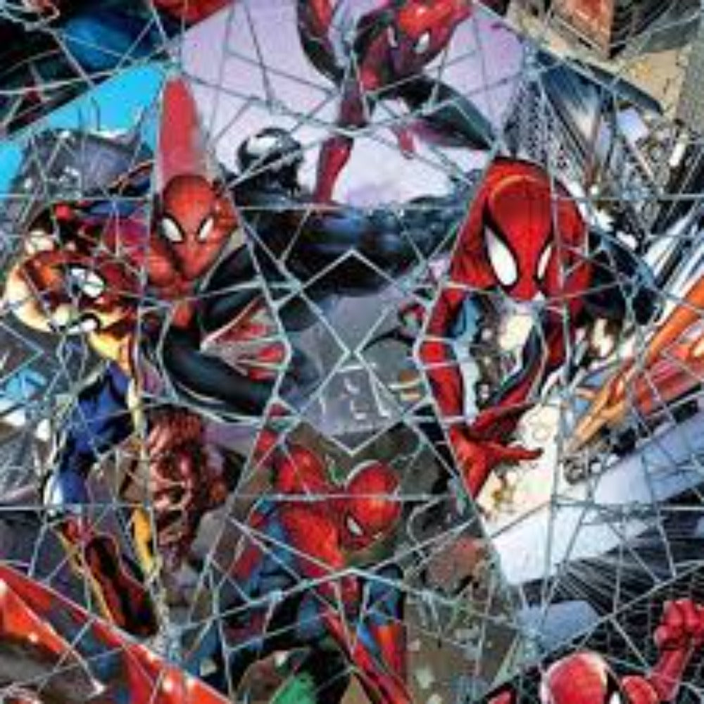 Spiderman Comic Web Mosaic Cotton Fabric