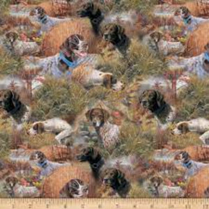 Show Dogs Allover Cotton Fabric