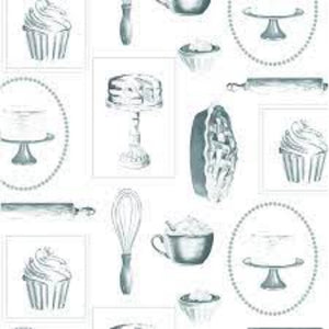 Pies and Cupcakes Cotton Fabric