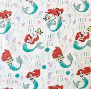 The Little Mermaid Shell Cotton Fabric