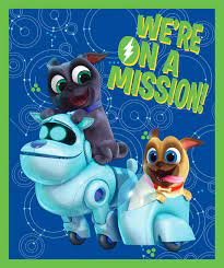 45" Puppy Dog Pals We Are On A Mission Cotton Panel