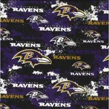 Load image into Gallery viewer, Handmade Placemat Or Table Runner Ravens Distressed
