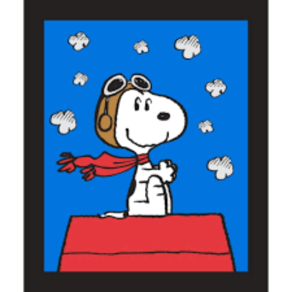 Snoopy Red Baron Panel Fabric