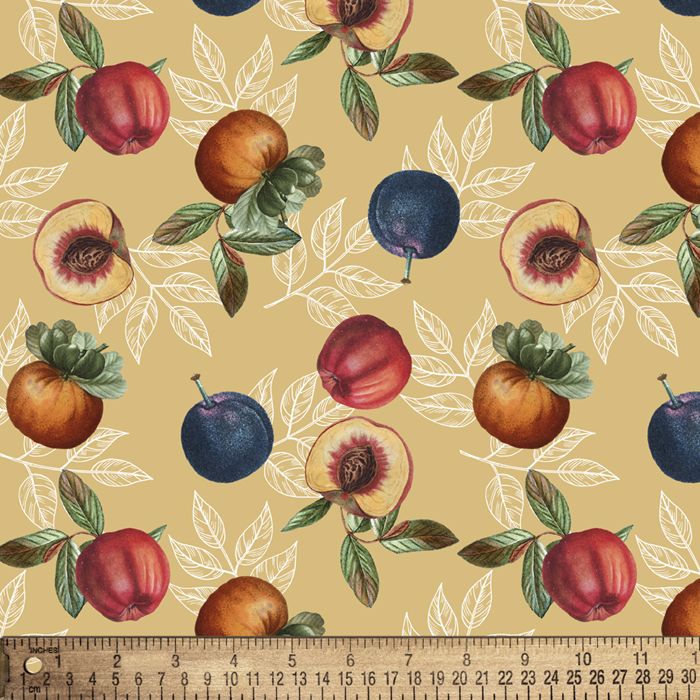 Handmade Valance or Curtain Panel Fresh Fruit Toss