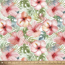 Load image into Gallery viewer, Handmade Valance or Curtain Panel Tropical Blush Floral
