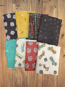 8 Fat Quarters - Assorted Route 66 Fat Quarter Bundle