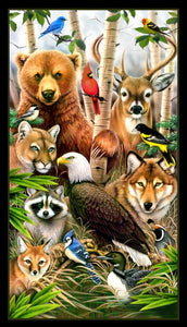 Wildlife Refuge 24" Wide Panel Fabric