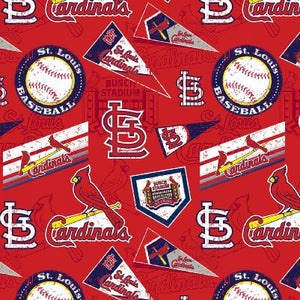 Cardinals Retro Cotton ft14433 Fabric by the Bolt