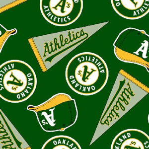 Oakland Athletics Fleece Fabric