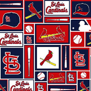 Cardinals Patch Cotton ft6654 Fabric by the Bolt