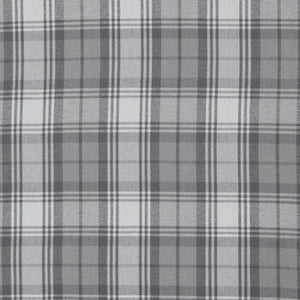 Gray Plaid Flannel Fabric