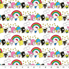 Load image into Gallery viewer, Hello Kitty &amp; Friends Rainbow Cotton Fabric
