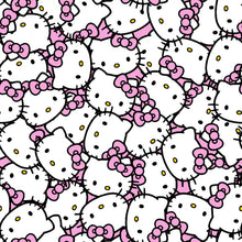 Load image into Gallery viewer, Hello Kitty Packed Pink Bow Cotton Fabric
