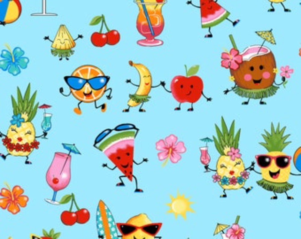 Lollie Snacks Happy Hour Cotton Fabric