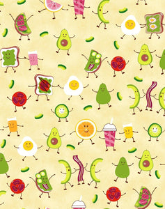 Lollie Snacks Morning Snack Cotton Fabric