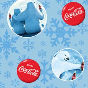 Coca Cola Polar Bears Fleece Fabric