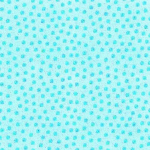 Bazooples Tossed Dots Blue Cotton Fabric
