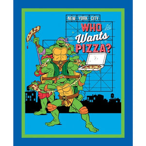 Teenage Mutant Ninja Turtles Who Wants Pizza Cotton Panel Fabric