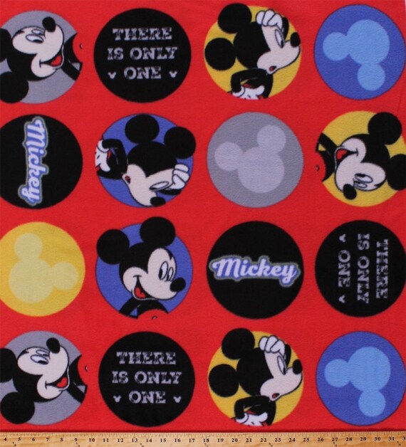 Mickey There Is Only One Fleece Fabric