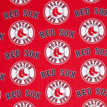 Load image into Gallery viewer, Handmade Valance or Curtain Panel Red Sox Solid Red
