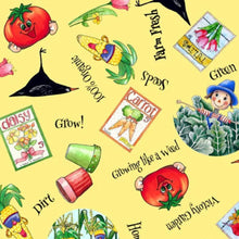 Load image into Gallery viewer, Handmade Placemat Or Table Runner Vegetable Medley Veggie Toss Yellow
