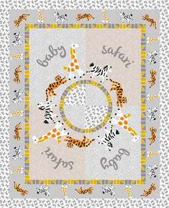 Mosaic Safari 45" Cotton Panel Fabric