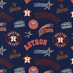 Astros Cooperstown Cotton Fabric