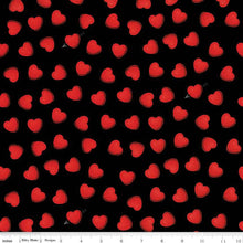 Load image into Gallery viewer, Handmade Placemat Or Table Runner All My Heart Heart Toss Black
