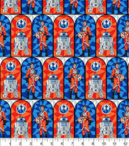 Star Wars Stained Glass Rebellion Cotton Fabric