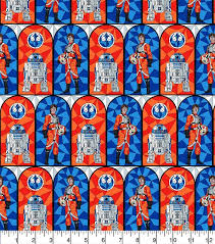 Star Wars Stained Glass Rebellion Cotton Fabric