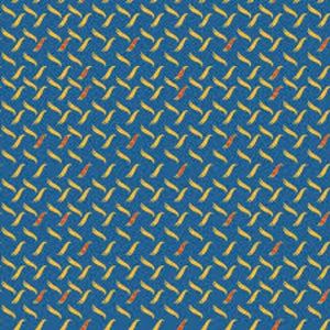 Hot Wheels Classic Metal Plate Blue Cotton Fabric