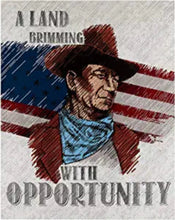 Load image into Gallery viewer, Handmade Tapestry &quot;John Wayne Americana Panel”
