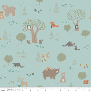 Elmer & Eloise Bears Flannel Fabric