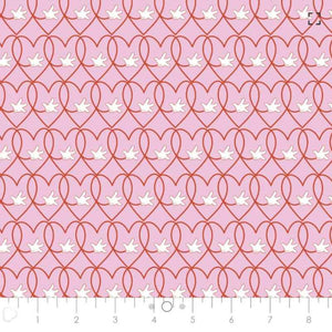 Minnie Living Her Best Life Minnie Hearts Pink Cotton Fabric