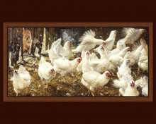 Load image into Gallery viewer, Handmade Tapestry &quot;Sneak Peak Chickens”
