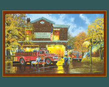 Load image into Gallery viewer, Handmade Tapestry &quot;Every Boys Dream Firetrucks”
