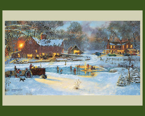 Home For The Holiday Panel Cotton Fabric