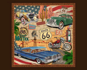 Handmade Tapestry "Route 66 Map”