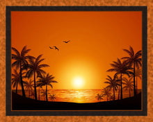 Load image into Gallery viewer, Handmade Tapestry &quot;Palm Beach Sunset”
