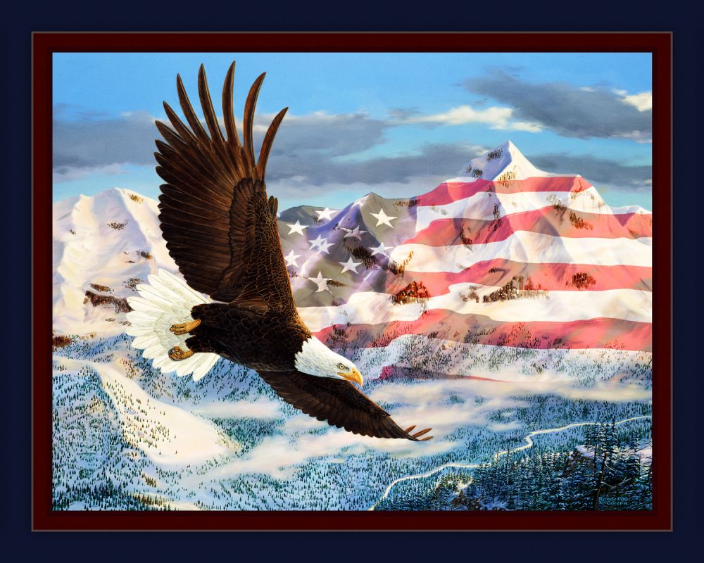 The Height of Freedom Cotton Panel