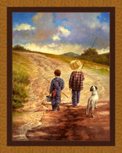 Load image into Gallery viewer, Handmade Tapestry “A Fine Afternoon For Fishing&quot;
