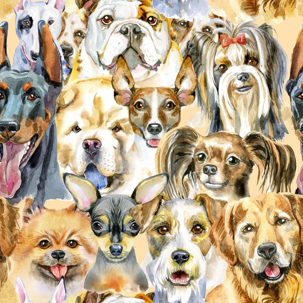 Puppy Dogs Cotton Fabric