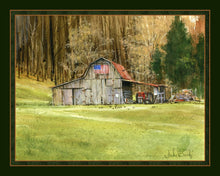 Load image into Gallery viewer, Handmade Tapestry “Barn Hinge Patriotic”
