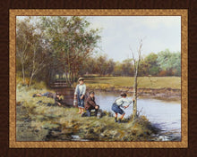 Load image into Gallery viewer, Handmade Tapestry &quot;Fishing Four For The Catch”
