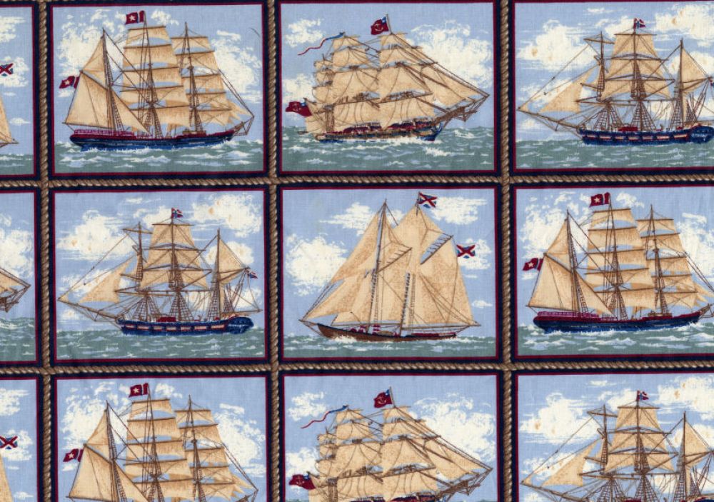 Ancient Mariners Picture Frames Cotton Fabric